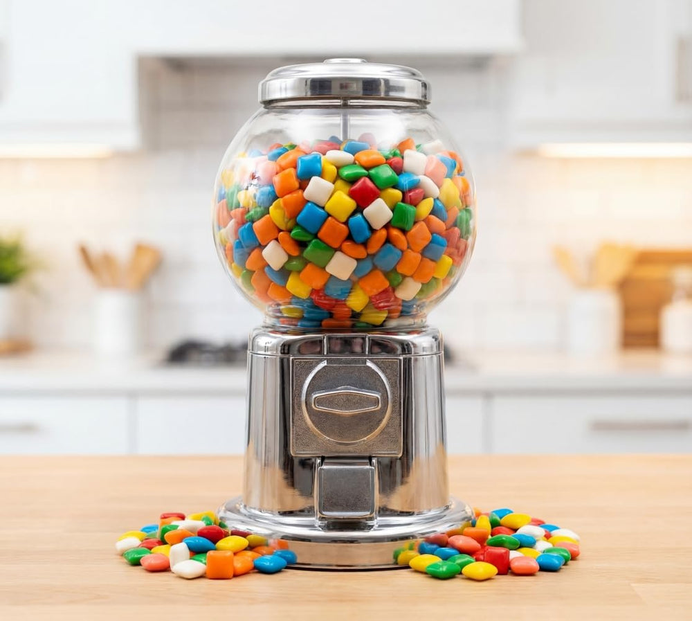 DM Sweets etiqueta con información del producto y peso visible