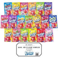 Doctor Plenty Kool-Aid frente del empaque mostrando variedad y conveniencia