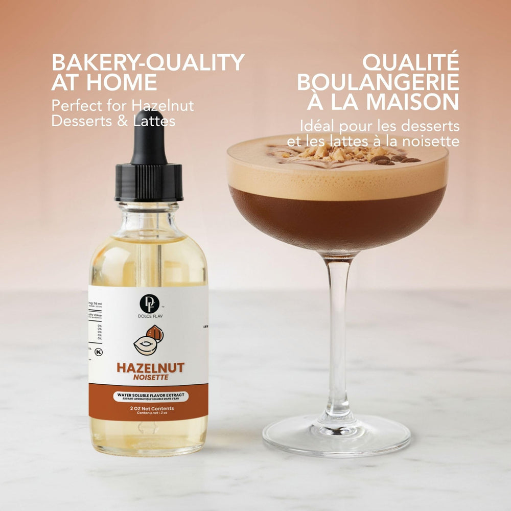 Porción de biscotti con sabor a avellana usando Dolce Flav
