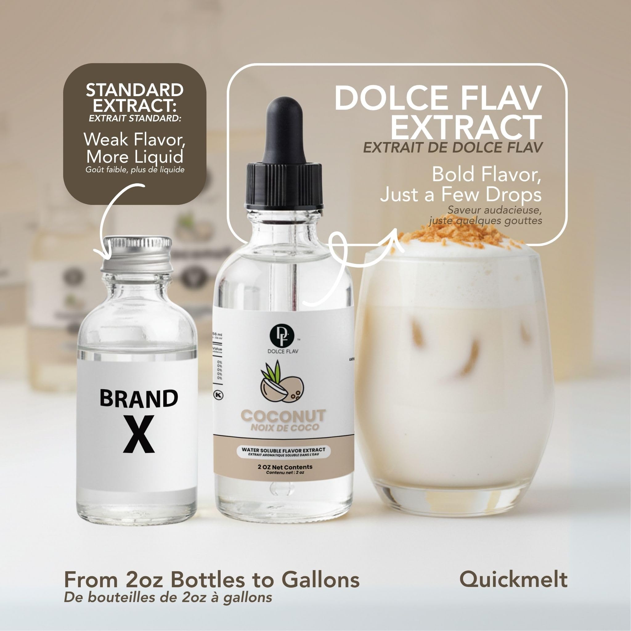 Dolce Flav etiqueta kosher y detalles nutricionales para confianza en la compra