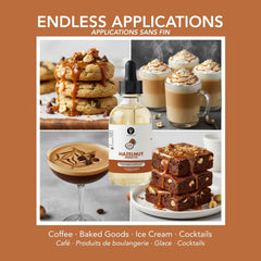 Taza de latte con extracto Dolce Flav realzando aroma tostado
