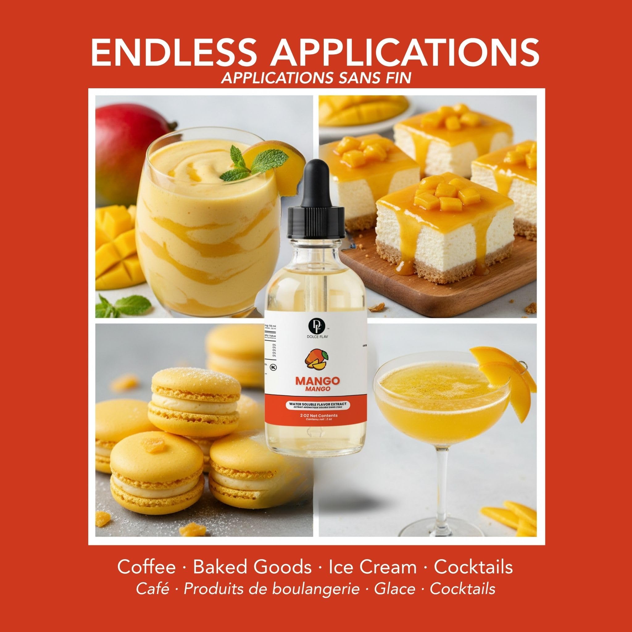 Dolce Flav usado en batido para bebidas con sabor tropical inmediato