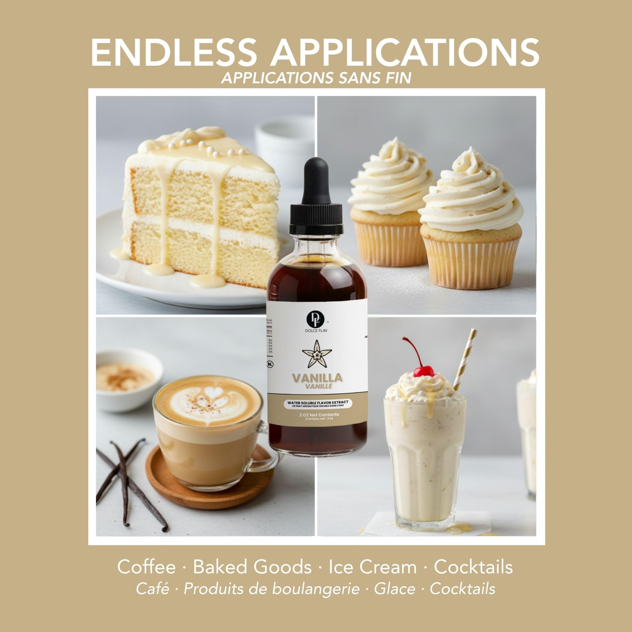 Dolce Flav aplicado en buttercream para sabor uniforme