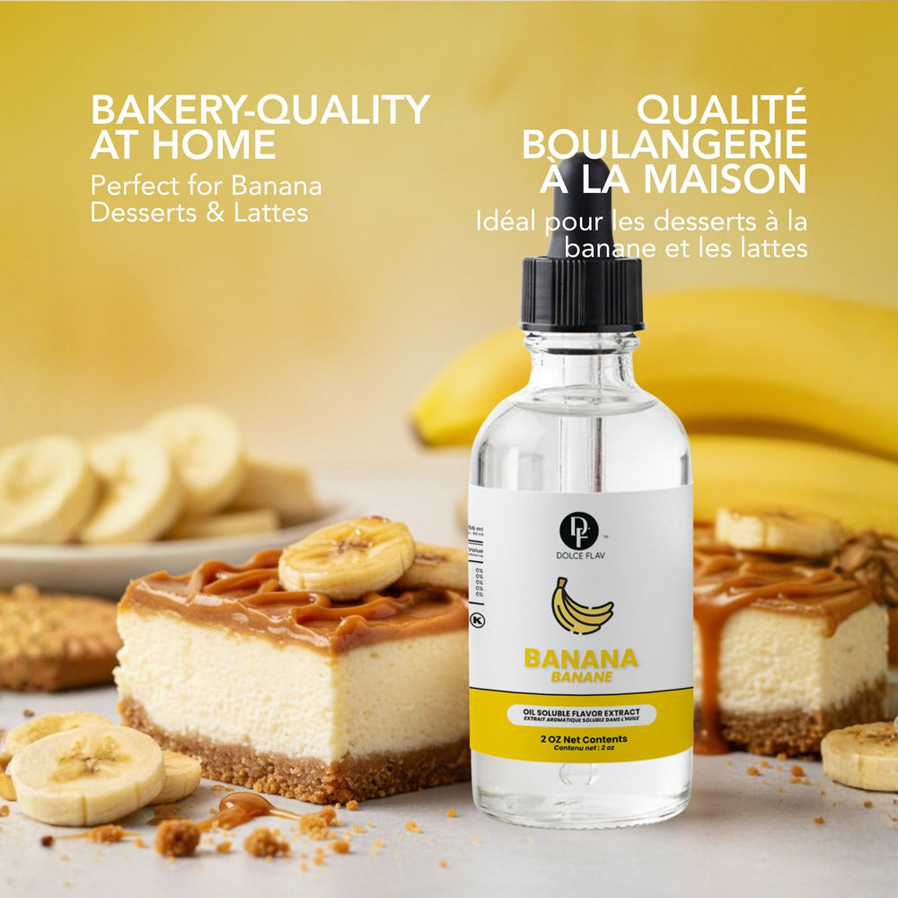 Dolce Flav comparativa de tamaño 2 oz junto a utensilios para visualizar escala práctica