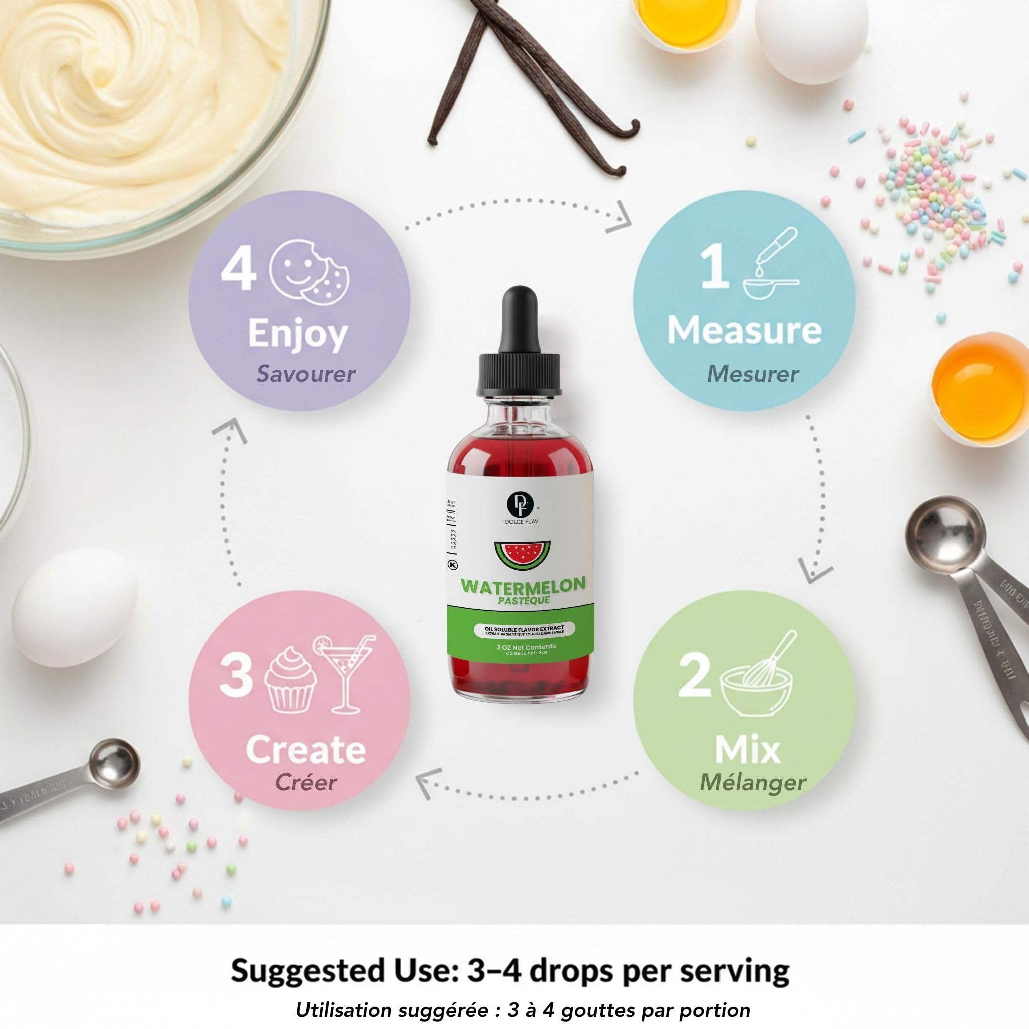 Dolce Flav etiqueta kosher e información nutriendo confianza del creador