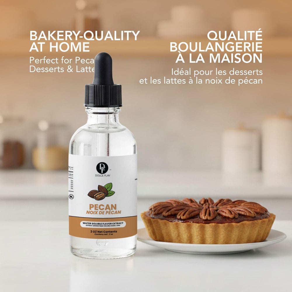 Dolce Flav botella junto a taza para comparar tamaño y rendimiento pequeño