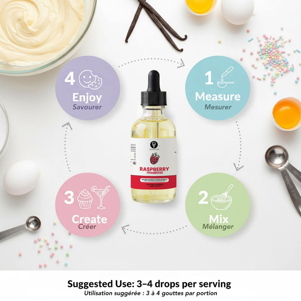 Dolce Flav frasco junto a una regla para comparar el tamaño de 2 oz