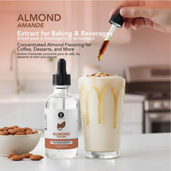 Dolce Flav gota del extracto resaltando textura soluble y pureza