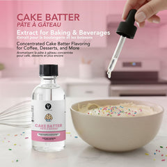 Dolce Flav gota del extracto ilustrando textura soluble y mezcla uniforme