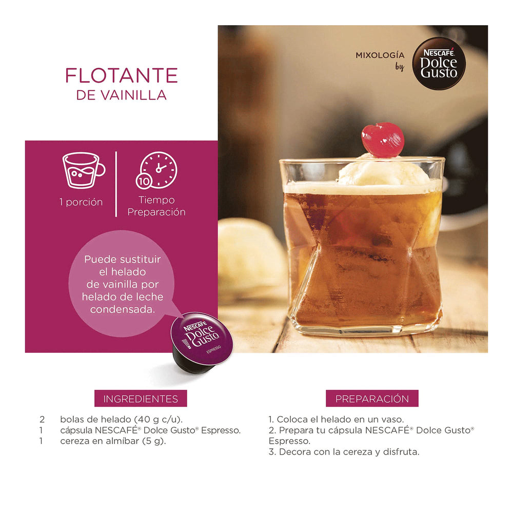 Dolce Gusto cápsula junto a moneda para comparación de tamaño