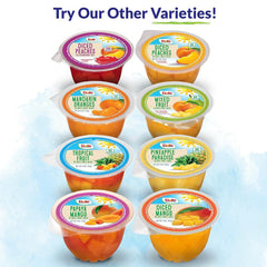 Dole duraznos servidos sobre yogur, añade sabor y vitaminas