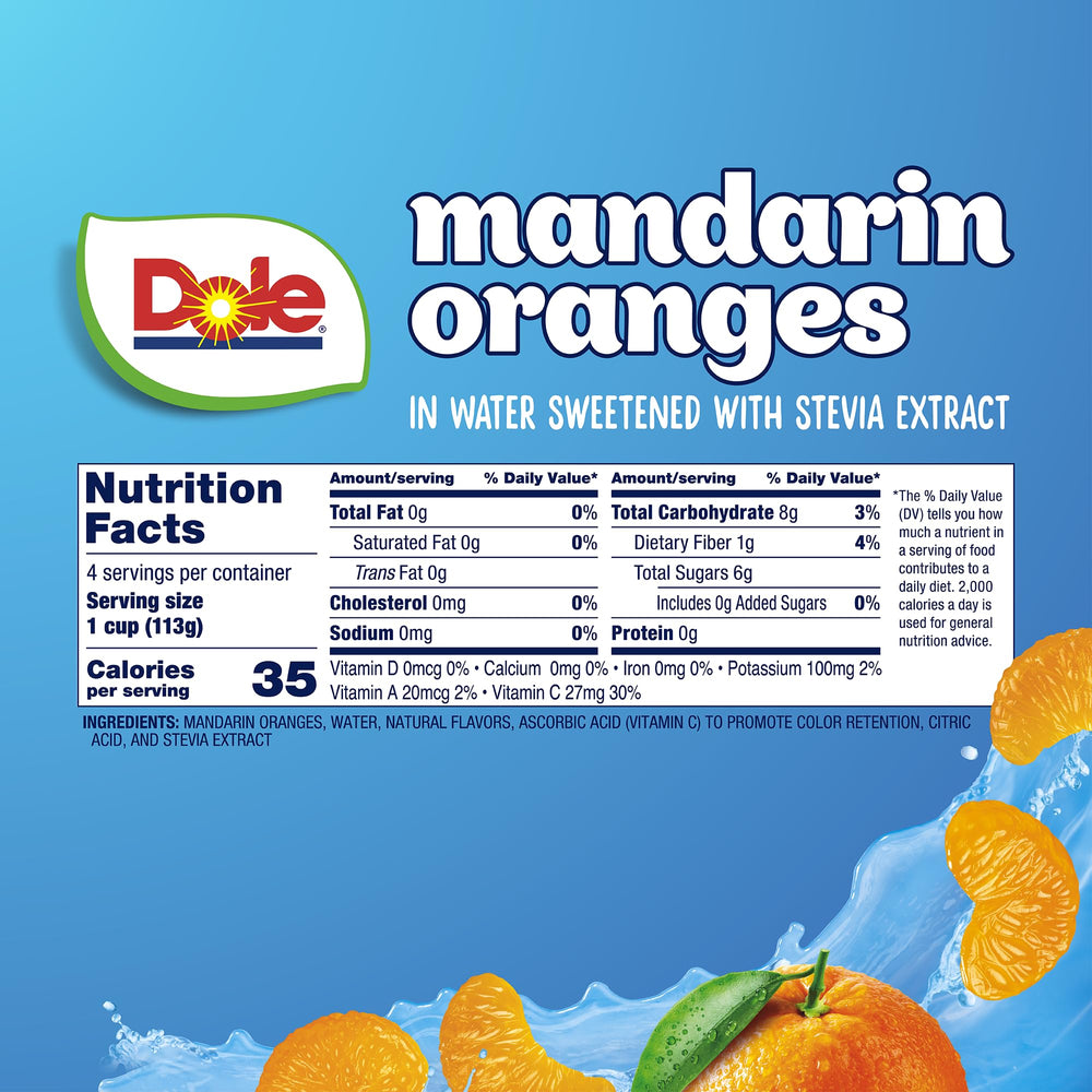 Dole primer plano de textura de mandarinas que destaca frescura