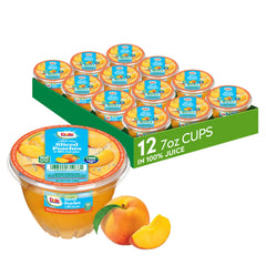 Dole vaso frontal con duraznos en jugo 100% listo para consumir