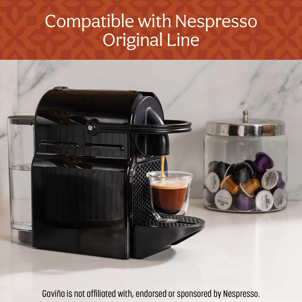 Don Francisco's espresso en taza con crema espesa, aroma e intensidad