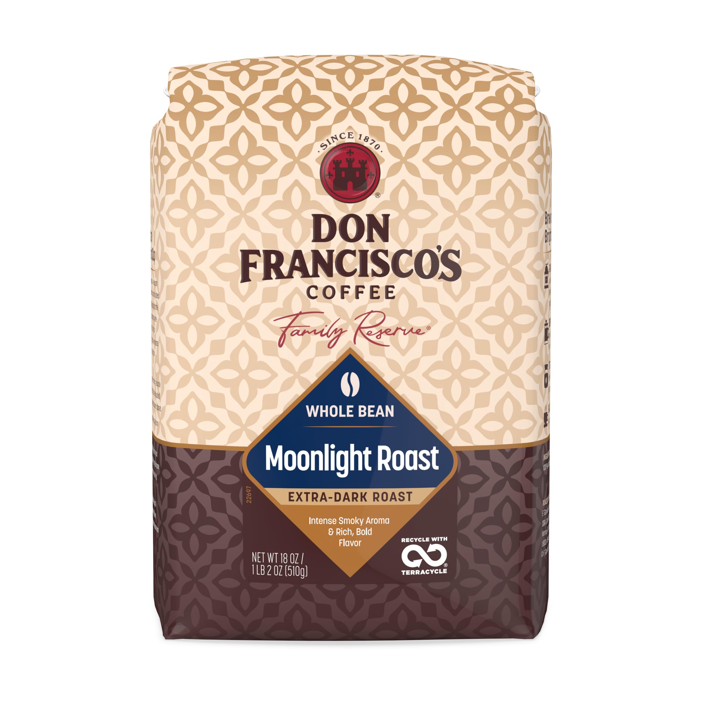 Don Francisco's frente del paquete 18 oz con frescura visible