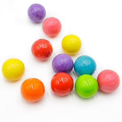 Donty-Tonty gumballs dispensándose en máquina mostrando compatibilidad práctica