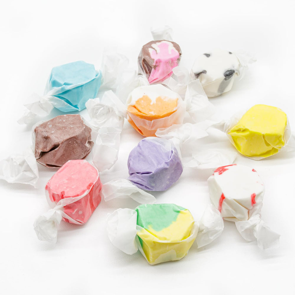 Donty-Tonty 10 sabores dispuestos que muestran mezcla frutal y tradicional