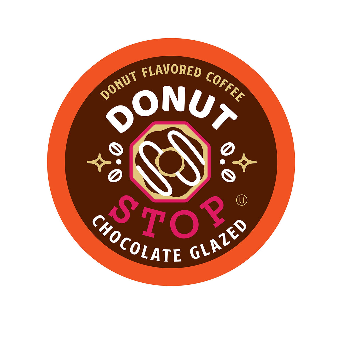Donut Stop empaque frontal mostrando la caja y beneficio conveniencia