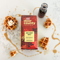 Door County Coffee bolsa abierta lista para preparar café inmediato