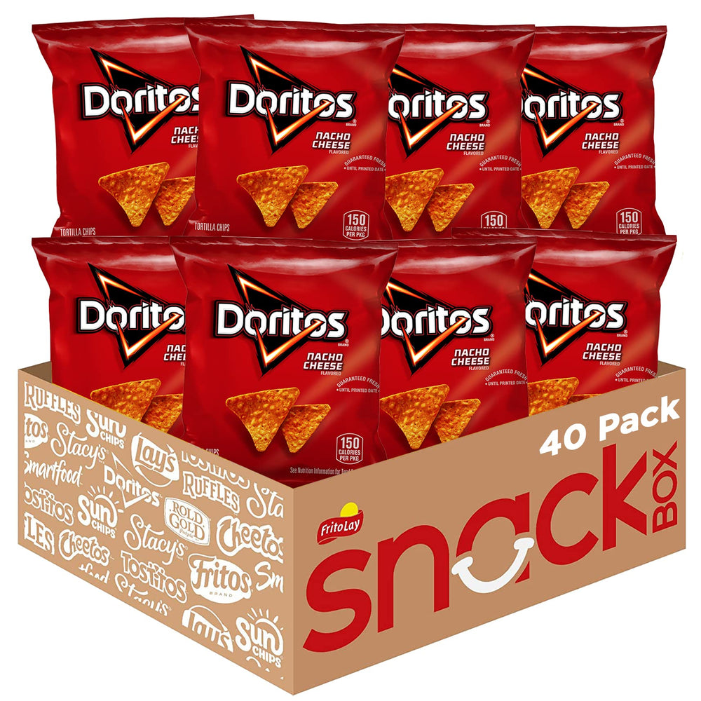 Doritos bolsa frontal mostrando marca y conveniencia