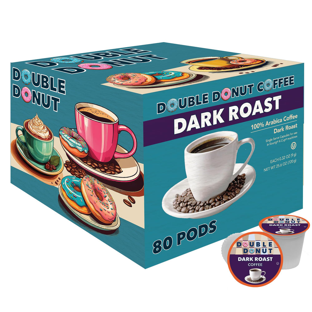 Double Donut Coffee empaque frontal mostrando el diseño y beneficios