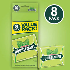 Doublemint detalle de piezas sueltas resaltando aspecto y masticabilidad