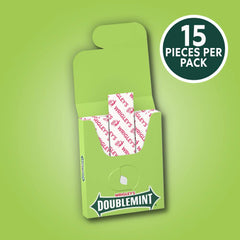 Doublemint paquetes abiertos listos para tomar, conveniencia y porciones