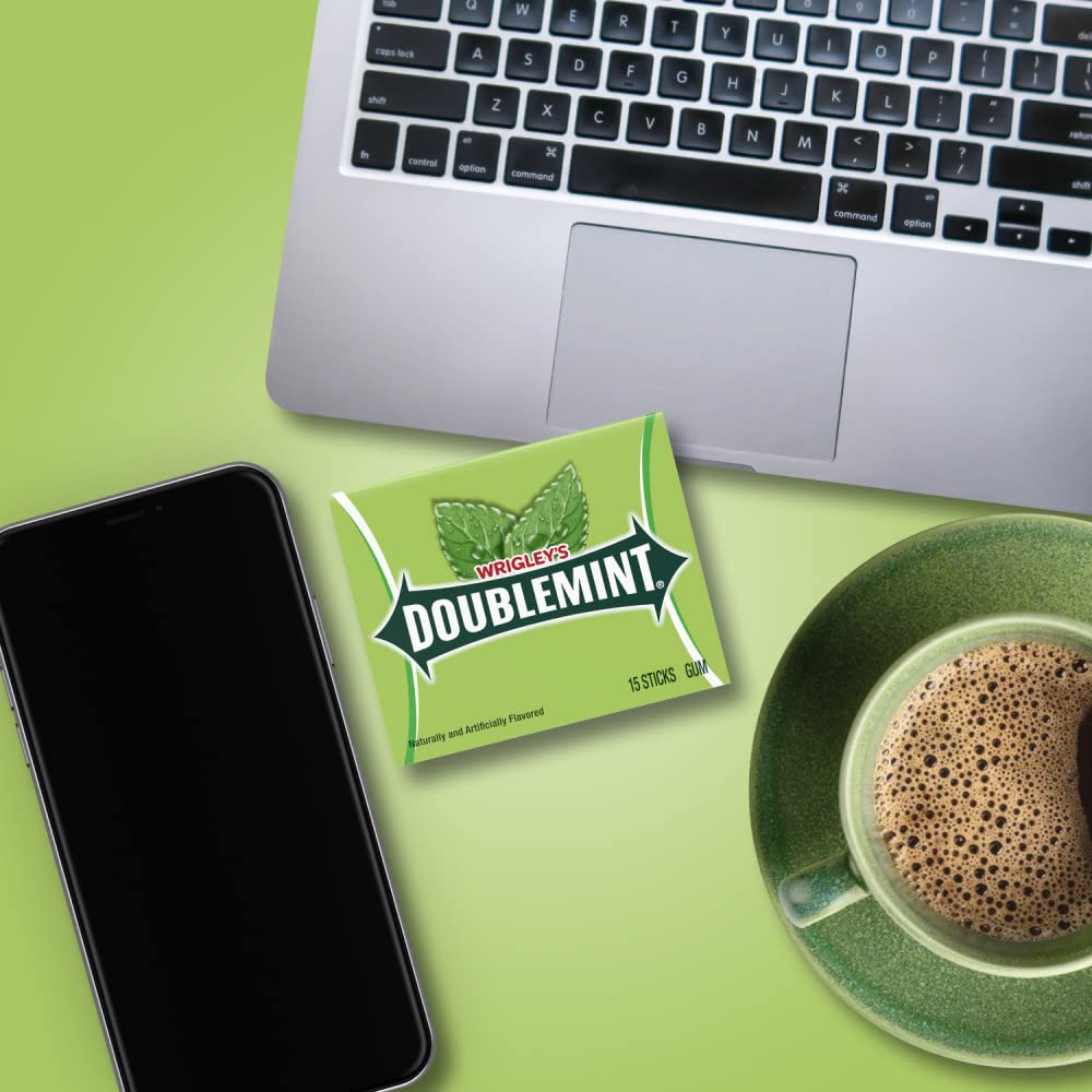 Doublemint textura de una pieza cerca que ilustra elasticidad y frescura