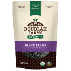 Doudlah Farms empaque frontal mostrando etiqueta orgánica y tamaño ideal