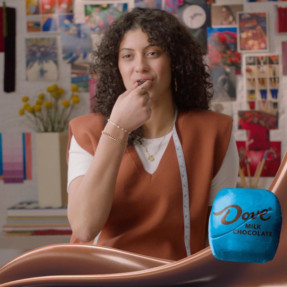 Dove bolsa abierta con 136 piezas mostrando abundancia práctica