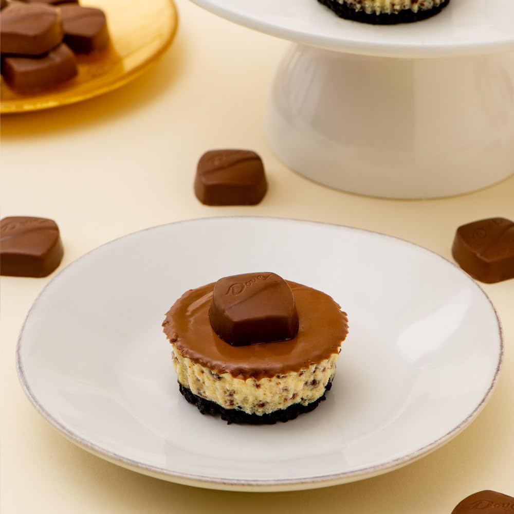 Dove bombones usados en repostería como cobertura y adorno