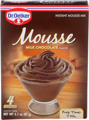 Dr. Oetker mousse frente: presentación práctica y sabor cremoso listo rápido