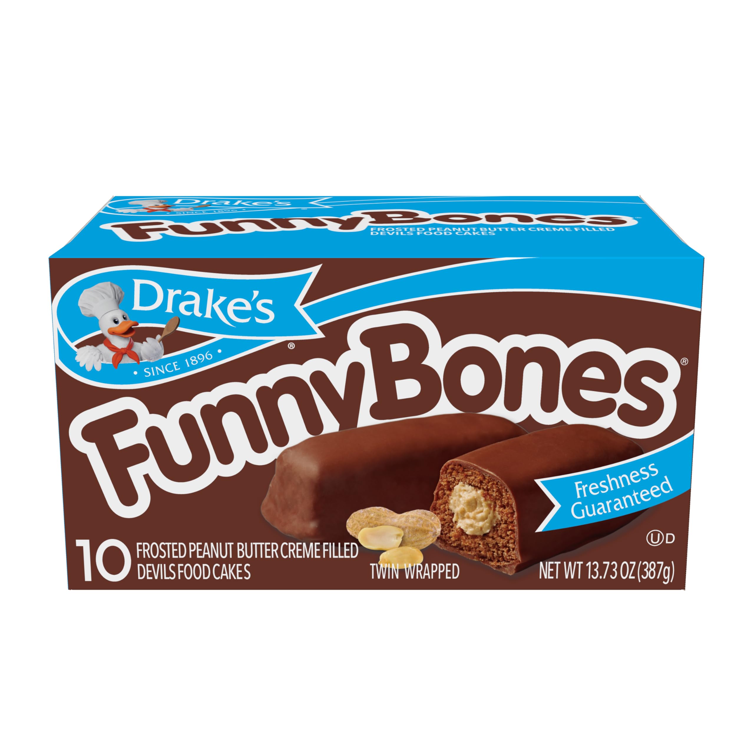 Drake's Devil Dogs cortado a la mitad mostrando doble relleno sabroso