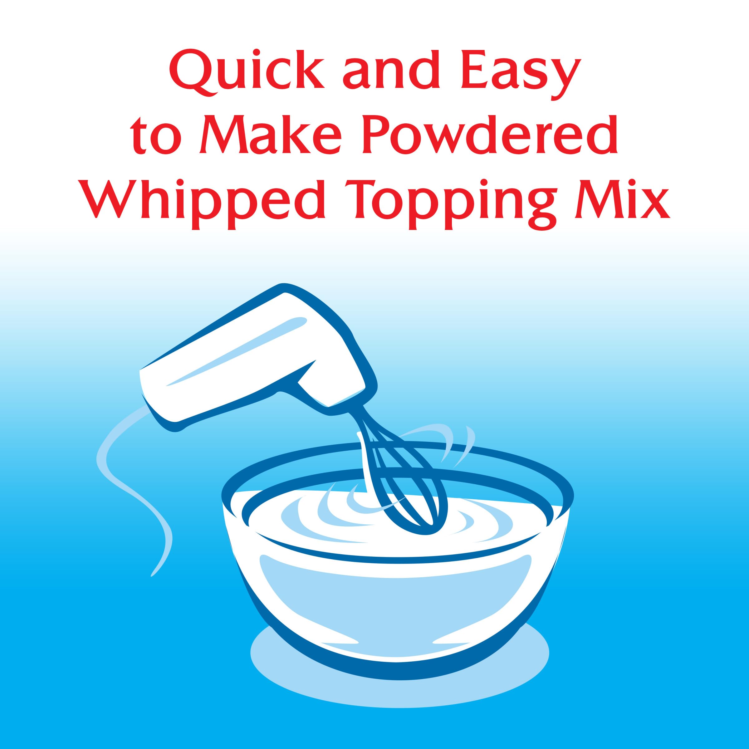 Dream Whip dip de frutas preparado demostrando versatilidad y suavidad