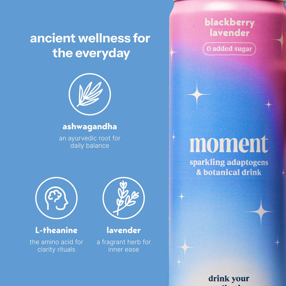 Drink Your Meditation lata en mano demostrando facilidad de consumo