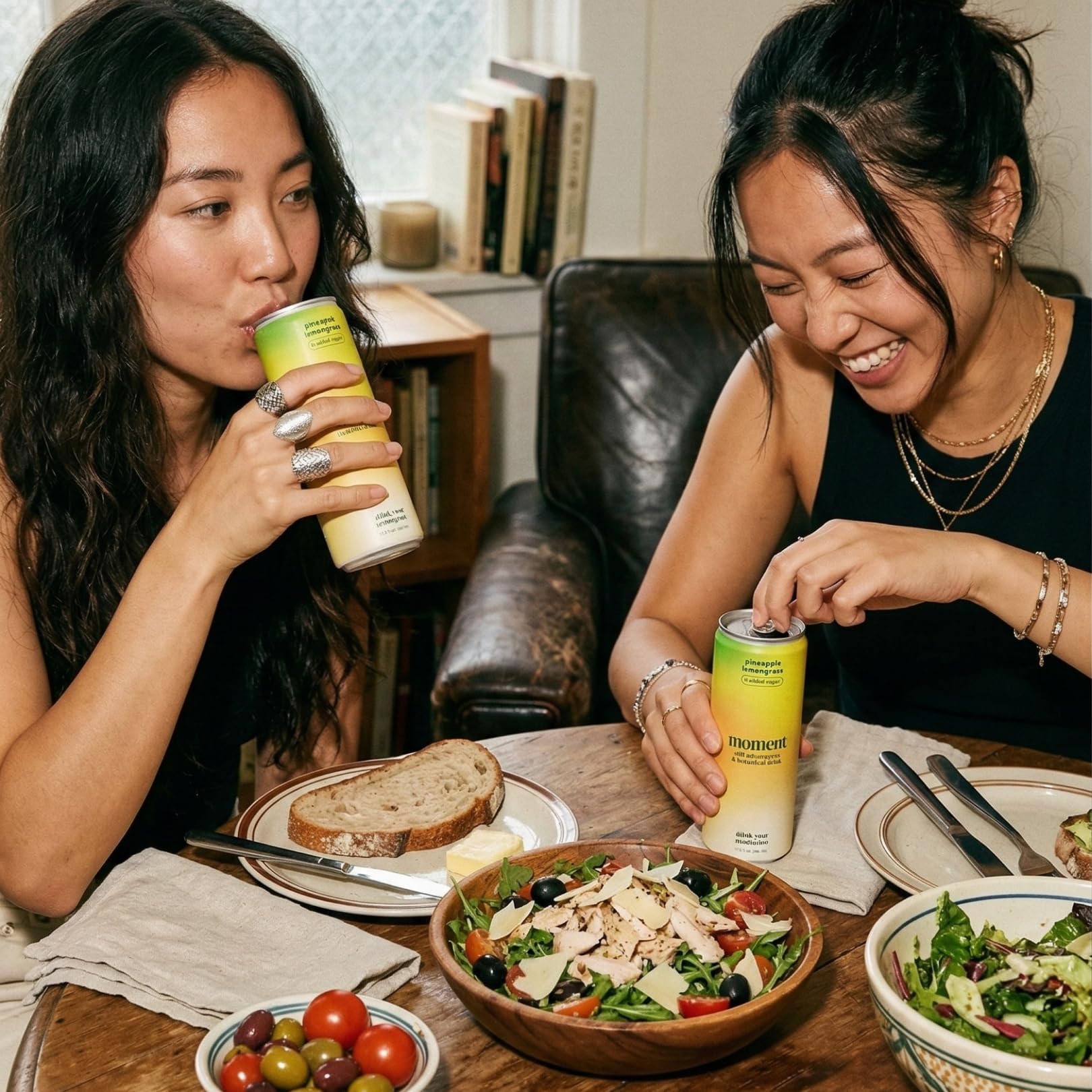 Drink Your Meditation las tres variedades del pack con frutas reales visibles