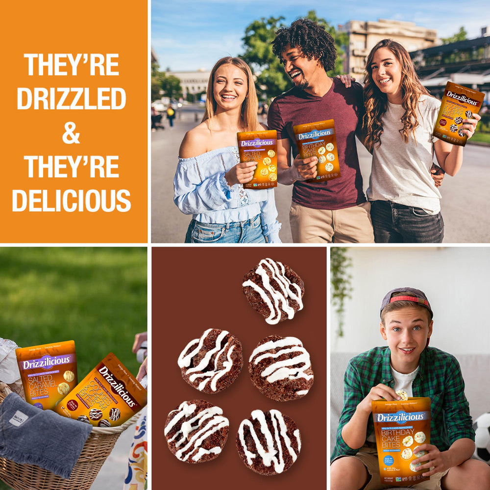 Drizzilicious pack de 6 bolsas apiladas para almacenamiento y conveniencia