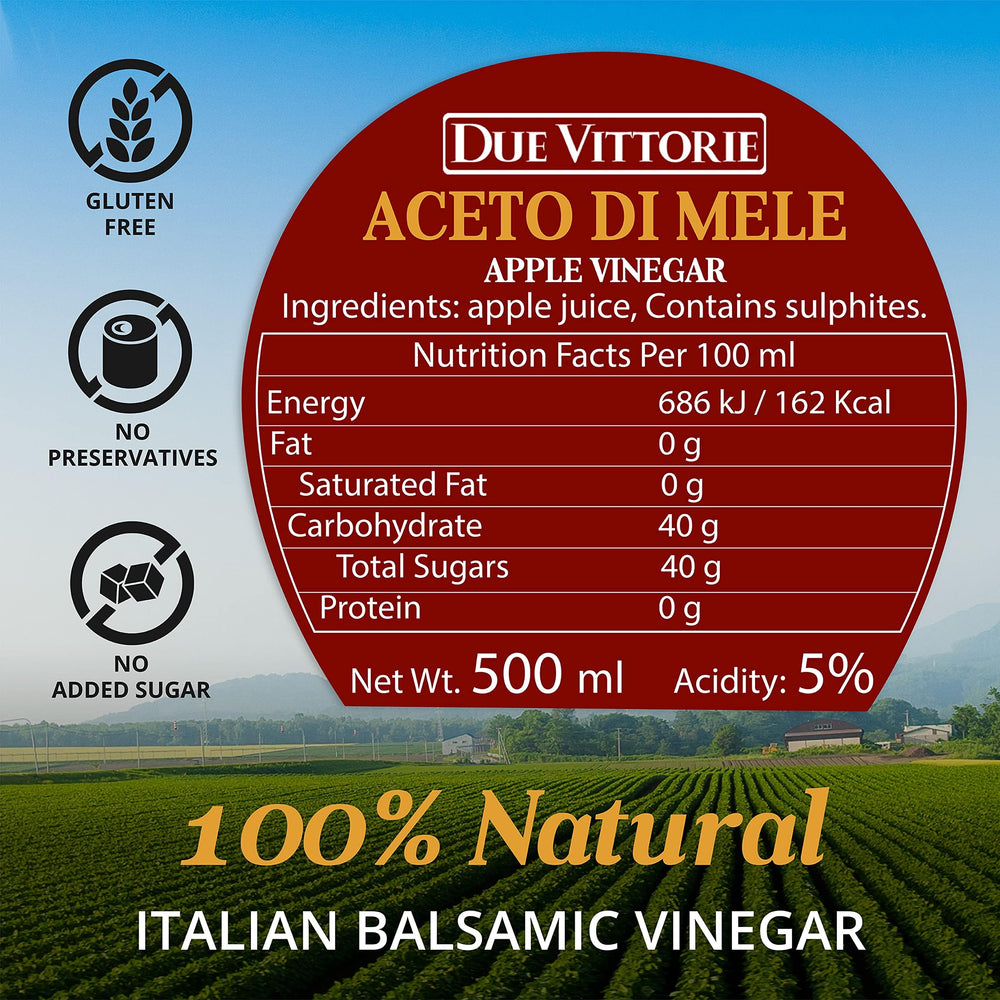 Due Vittorie botella 500ml junto a objeto para ver la escala
