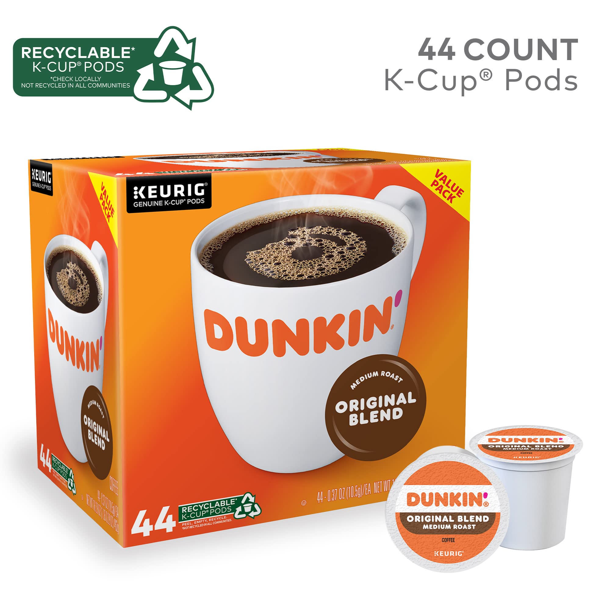 Dunkin' cápsula dentro de cafetera compatible preparando una taza inmediata
