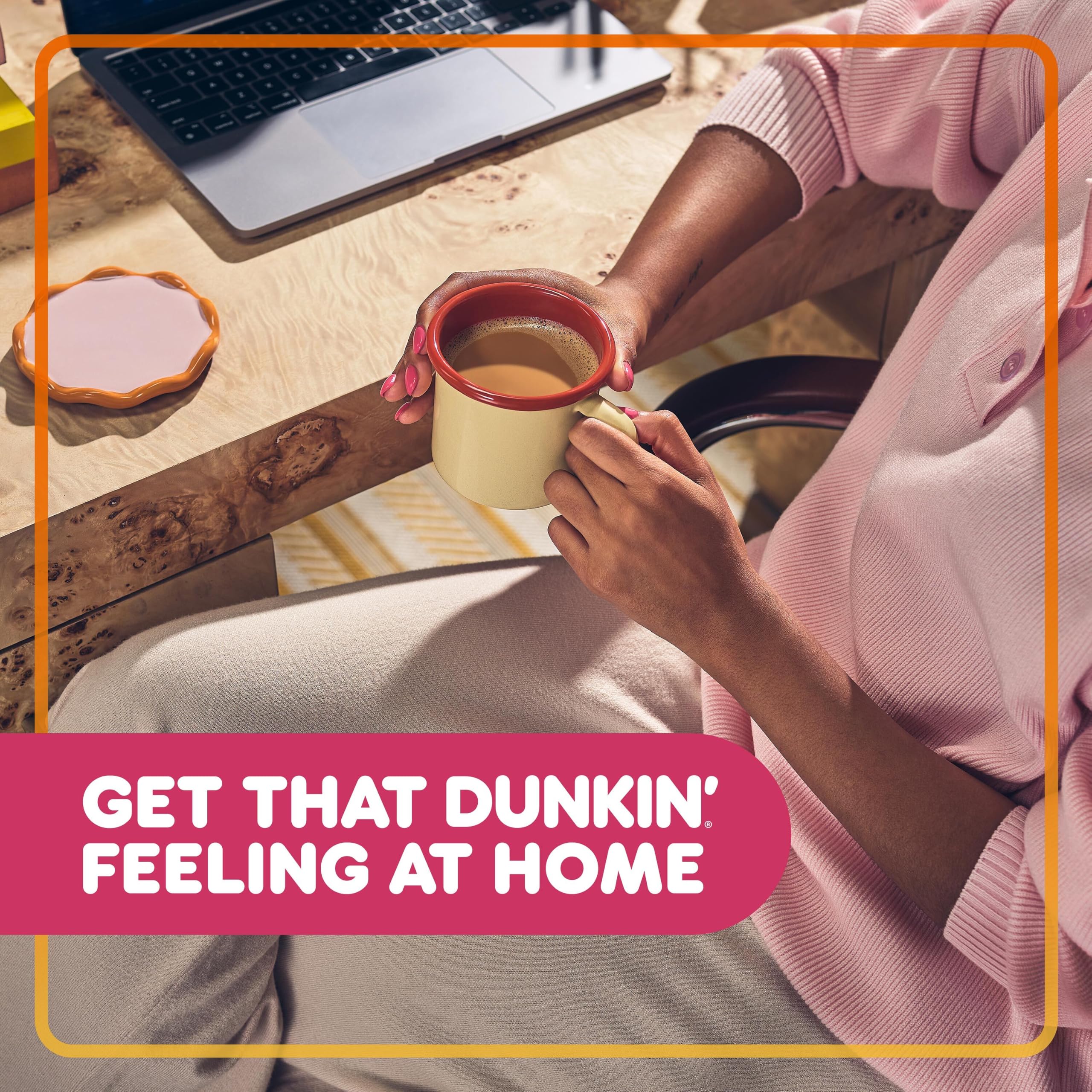Dunkin’ escena de cocina con las cuatro cajas para almacenamiento práctico