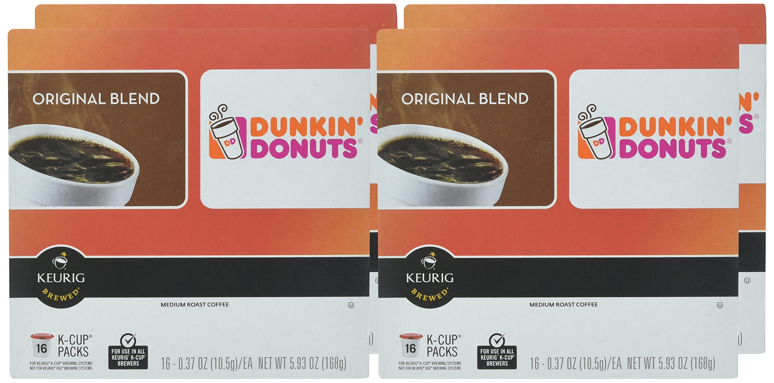 Dunkin' etiqueta con información del producto y conservación