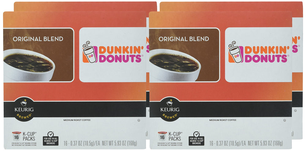 Dunkin' etiqueta con información del producto y conservación