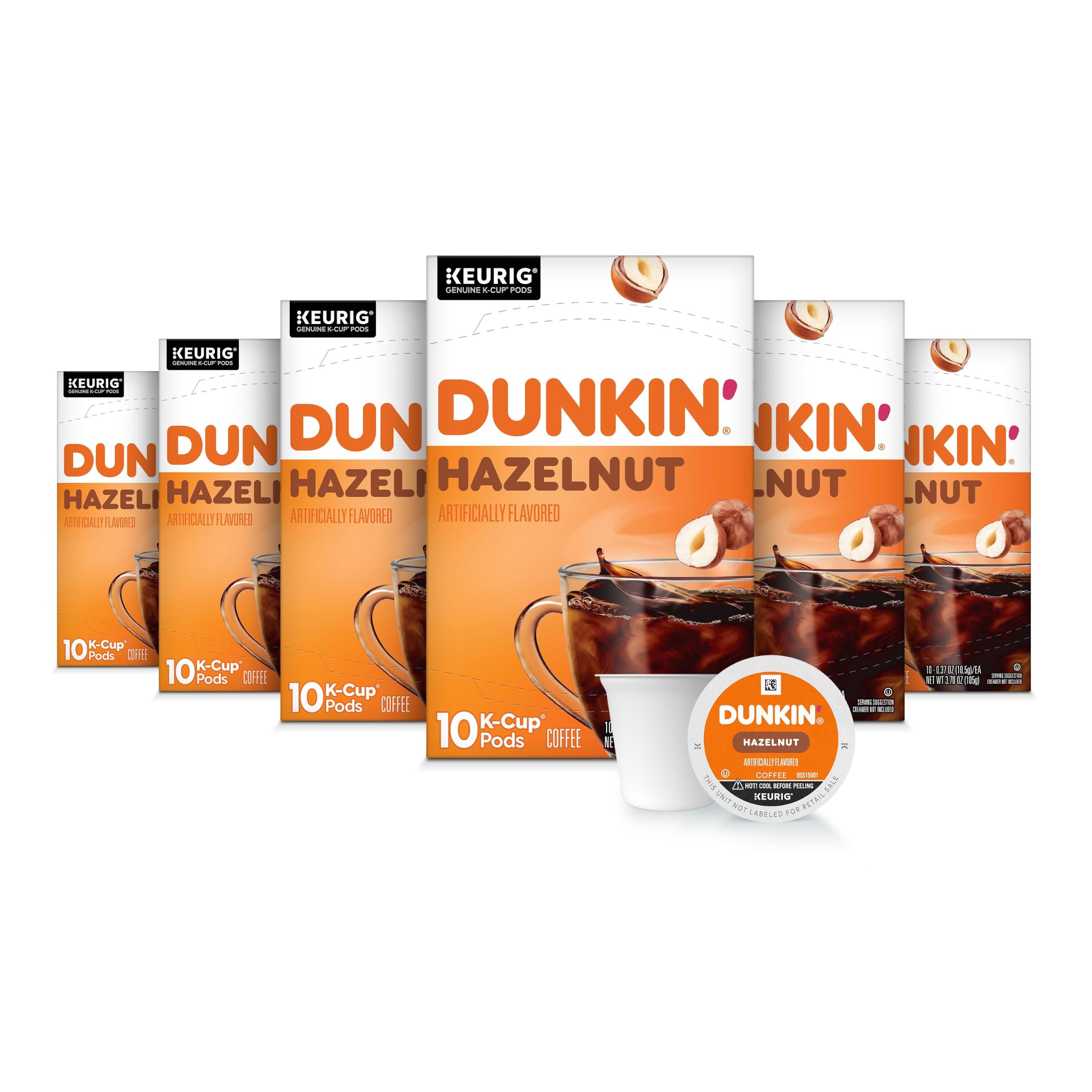 Dunkin' empaque frontal mostrando 60 cápsulas y beneficio de conveniencia