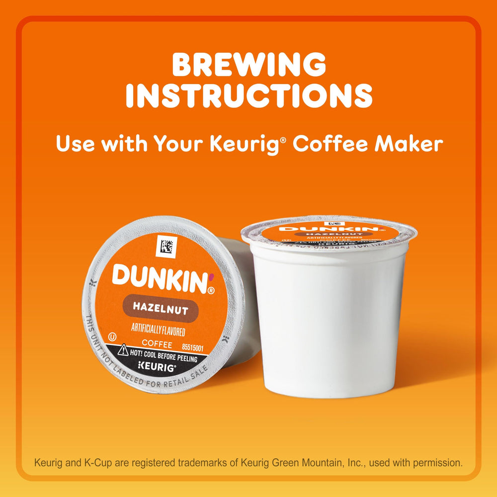 Dunkin' taza humeante preparada con sabor avellana reconfortante