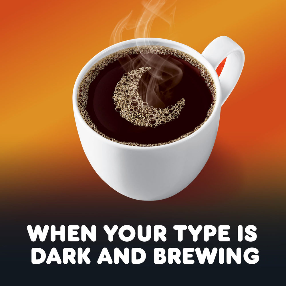 Dunkin' superficie del café con crema, revela cuerpo y riqueza
