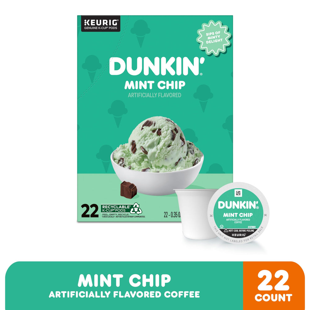 Dunkin' cápsula K-Cup en primer plano, detalle que facilita su uso