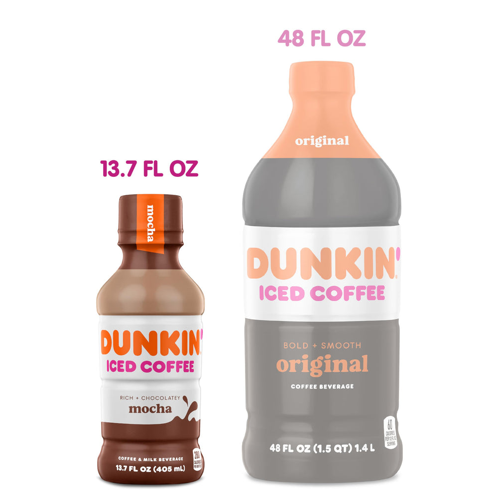 Dunkin' detalle de la etiqueta con información nutricional clara