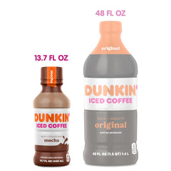 Dunkin' detalle de la etiqueta con información nutricional clara