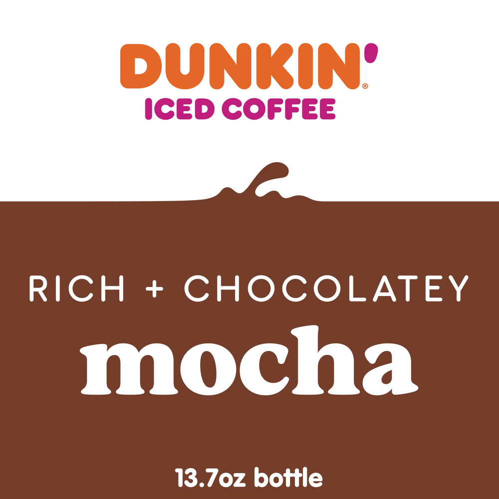 Dunkin' primer plano de la textura cremosa sugerente y apetecible