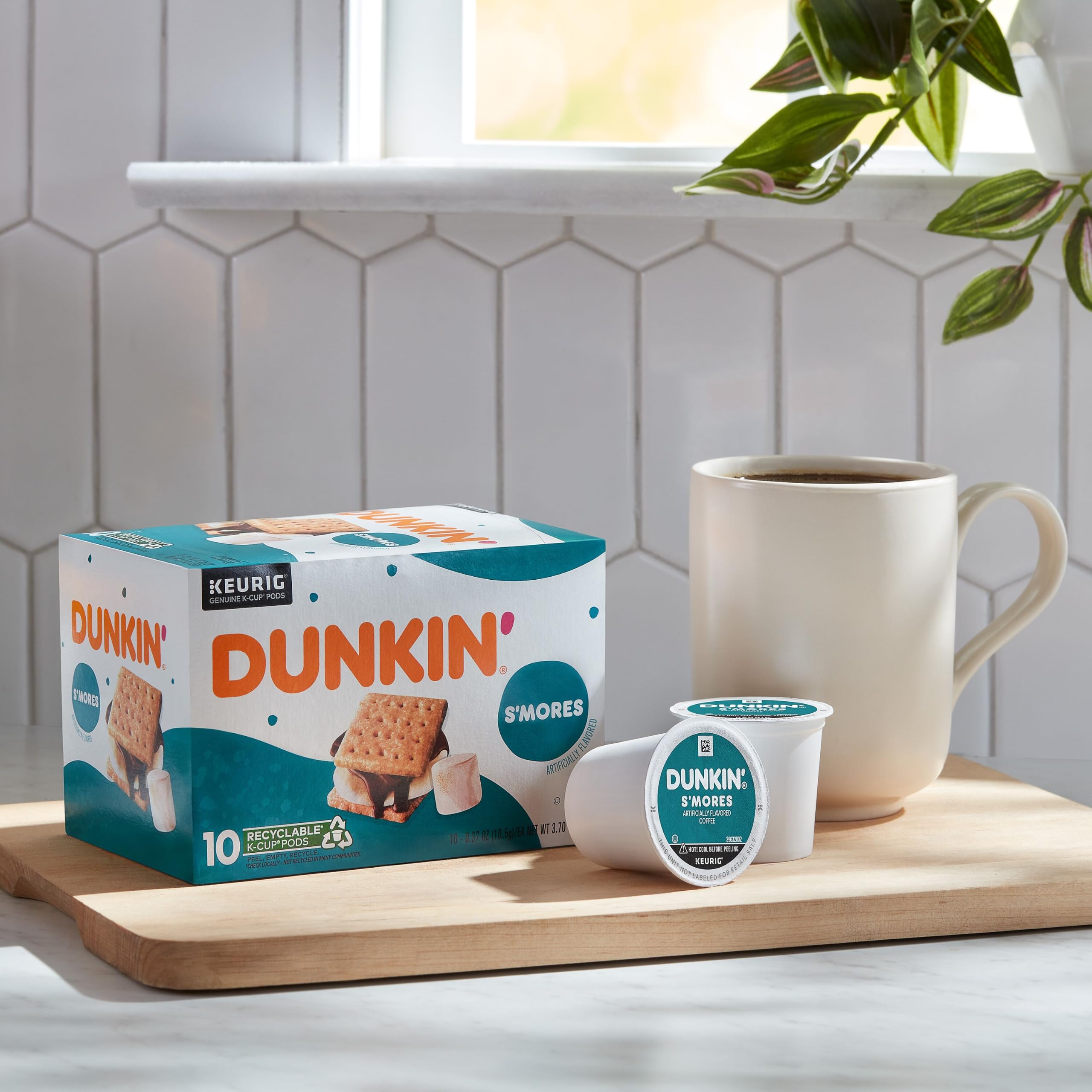 Dunkin' empaque de 60 unidades apilado, ahorro y stock